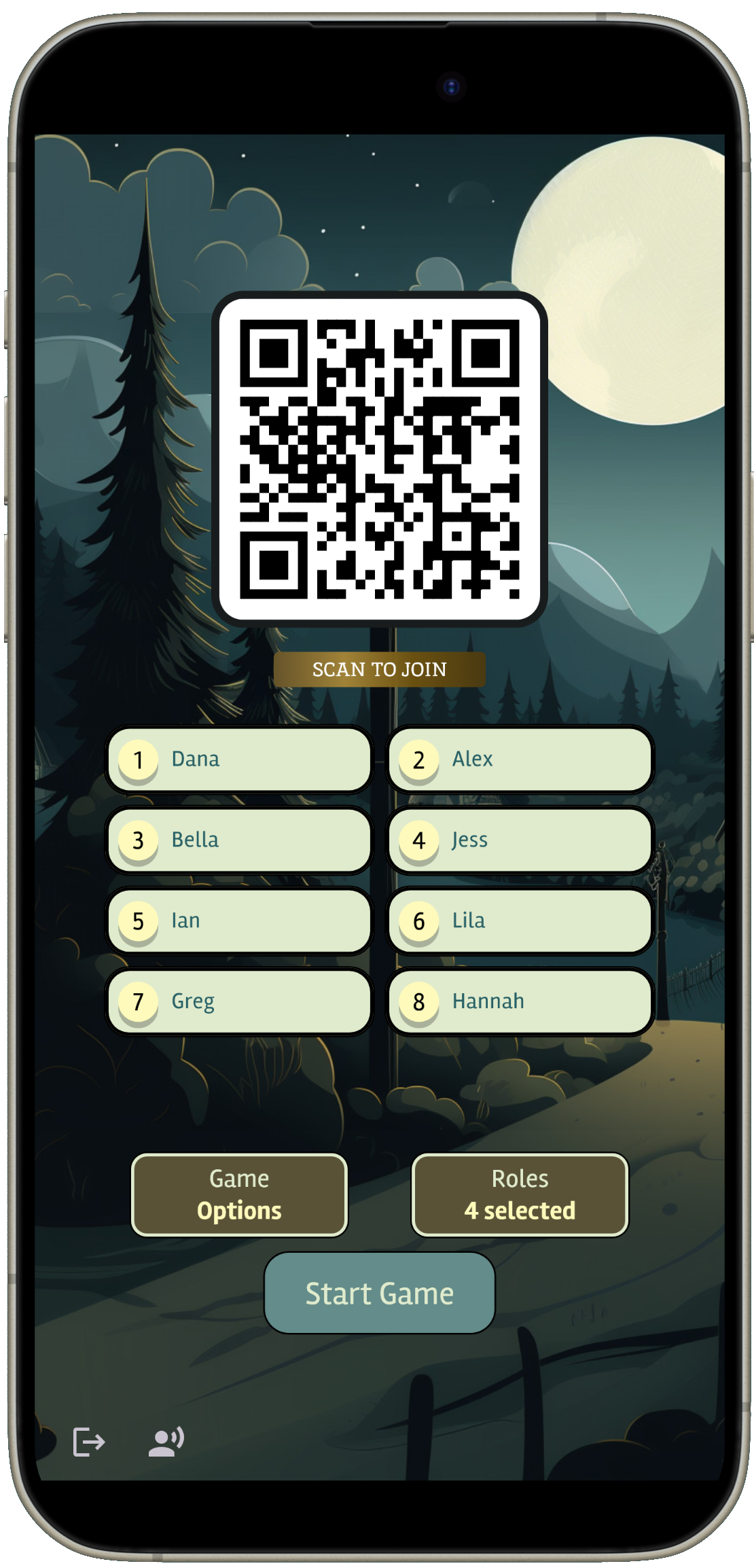 Host Game App Screenshot