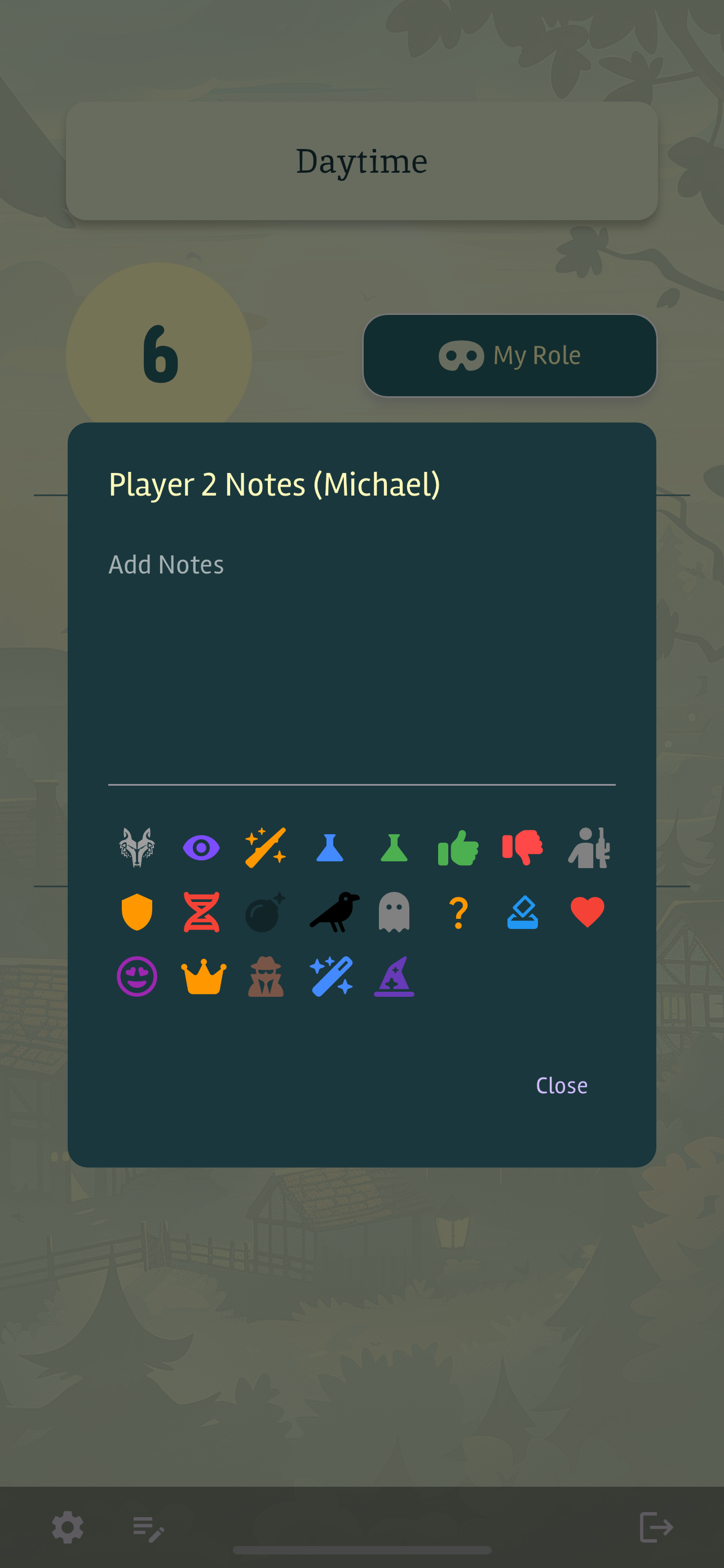 Player Daytime App Screenshot